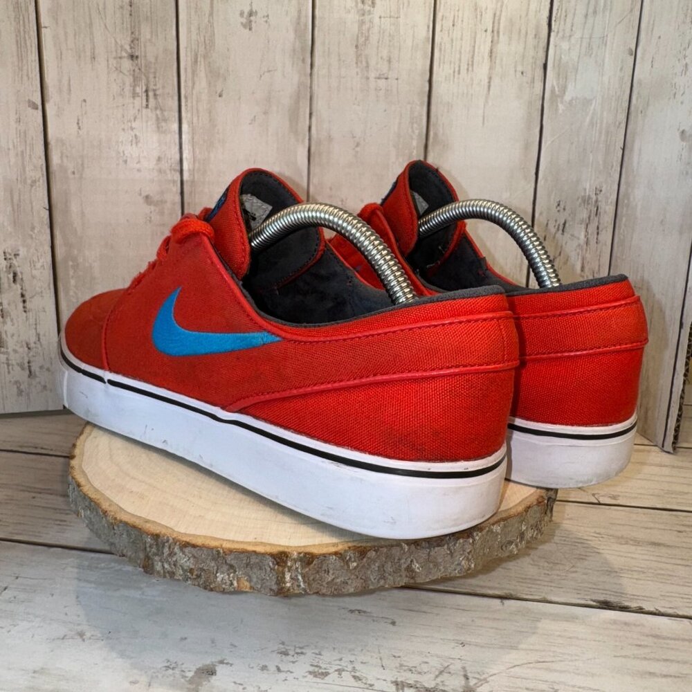 Nike SB Zoom Stefan Janoski Men's Size 10 Red Canvas Sneakers Shoes 615957-640 - Picture 4 of 7